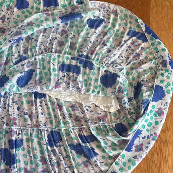 Oliphant tiered midi dress by tuckernuck small high neck flowy and soft sundress - Picture 8 of 16